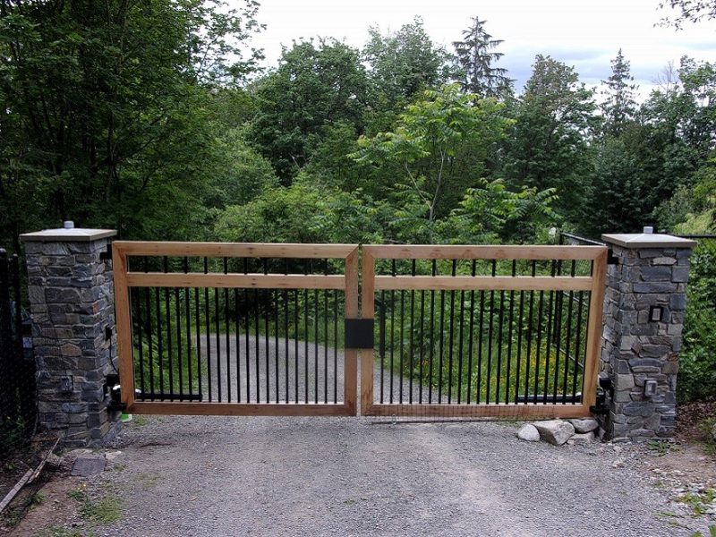 Half Wood Half Iron Gate